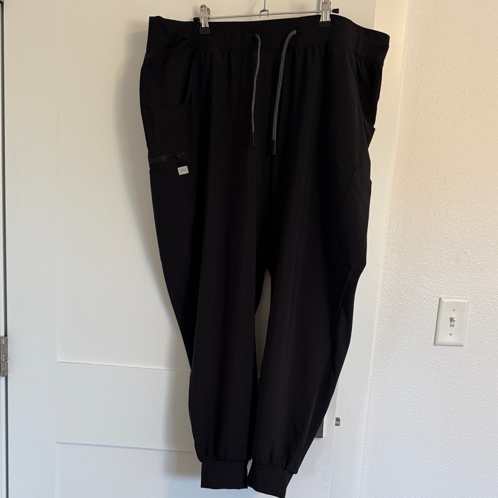 Black Women's Jogger Scrub Pants